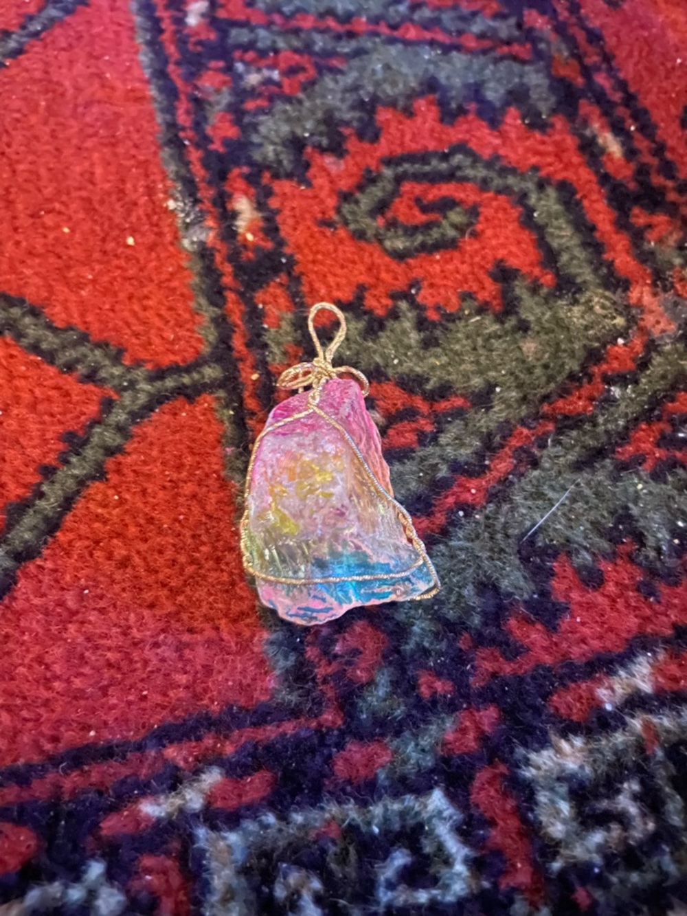 Beautiful Rough Raw Quartz Pendant